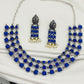 Magnificent Antique Silver Oxidized Trendy Choker Necklace With Earrings