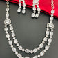 Gorgeous Elegant Premium Quality AD Stone Necklace Set