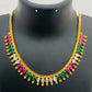 Elegant Party Wear Multi Stoned Designer Necklace With Gold Plated