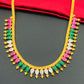  Party Wear Multi Stoned Designer Necklace With Gold Plated In Suncity West