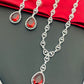 Appealing High Quality American Diamond Necklace With Earring Sets