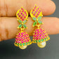 Lovely Ruby And Emerald Stone Jhumka Near Me