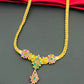 Gorgeous South Indian Party Wear Ruby Emerald Fancy Imitation Necklace