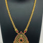 Charming Gold Plated Multi Color Long Chain