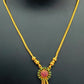 Appealing Multi Color Stoned Gold Plated Long Chain For Women