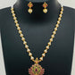 Elegant Traditional Fancy Diamond Matte Finish Necklace With Earrings Jewelry Sets