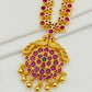 Ruby Color Stoned Long Chain In Gilbert