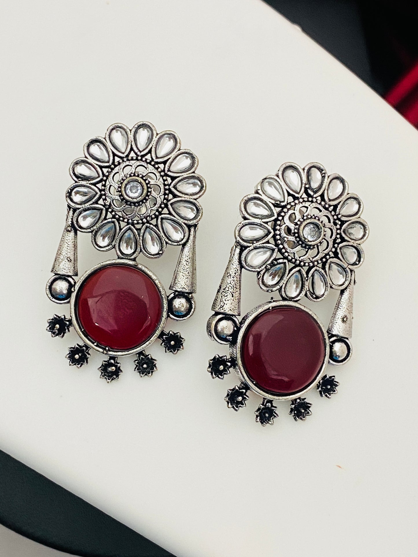 Designer Oxidized Earrings in Thatcher