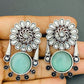 Elegant Light Blue Color Oxidized Earrings Near Me