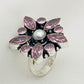 Flower Designed Wedding Decoration Ring With Pearl Bead in Litchfield Park