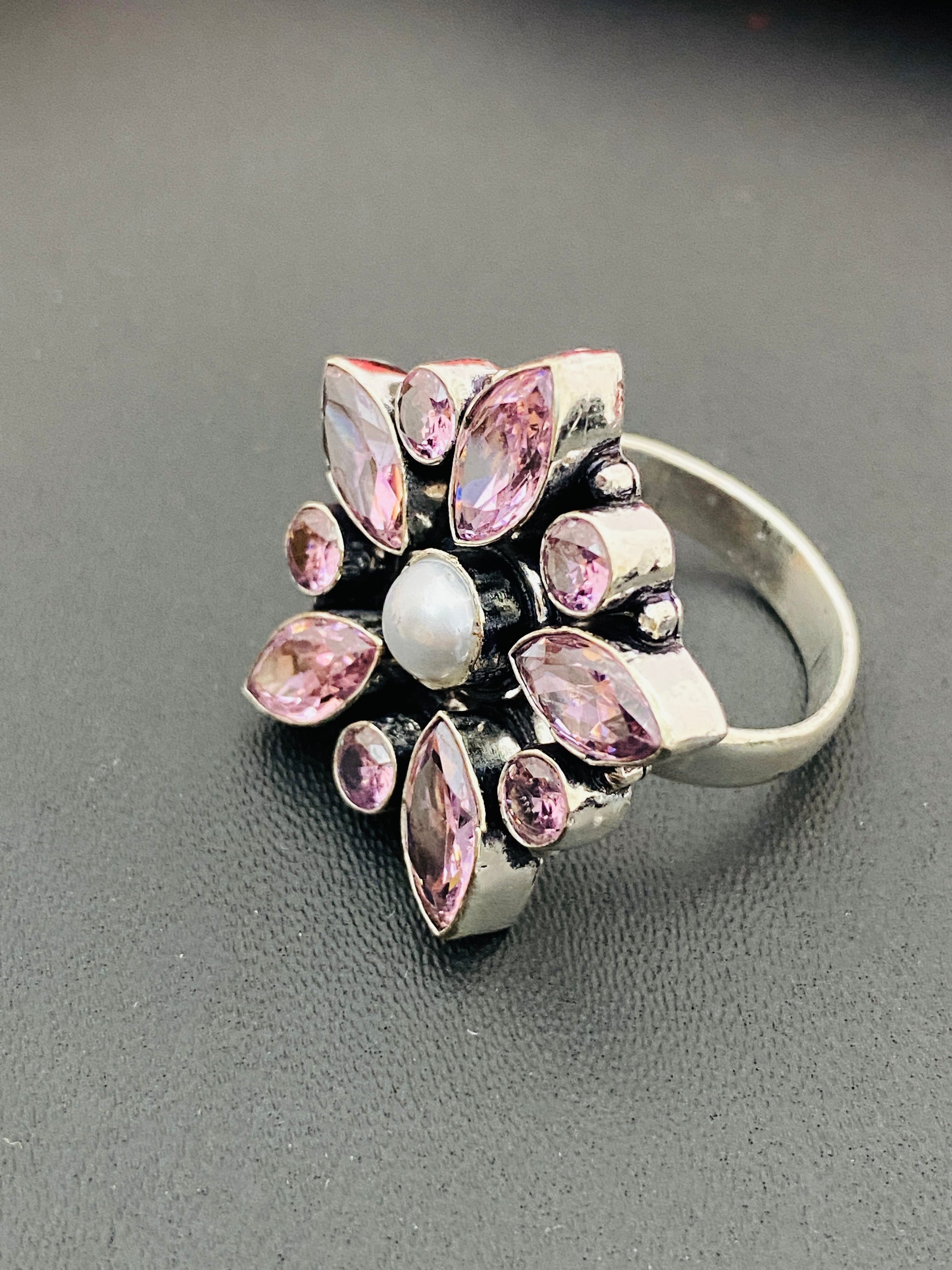  Bright Pink Cherry Blossom Flower Designed Wedding Decoration Ring Near Me