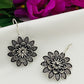 Dazzling Floral Designed German Silver Plated Earrings in Sahuarita
