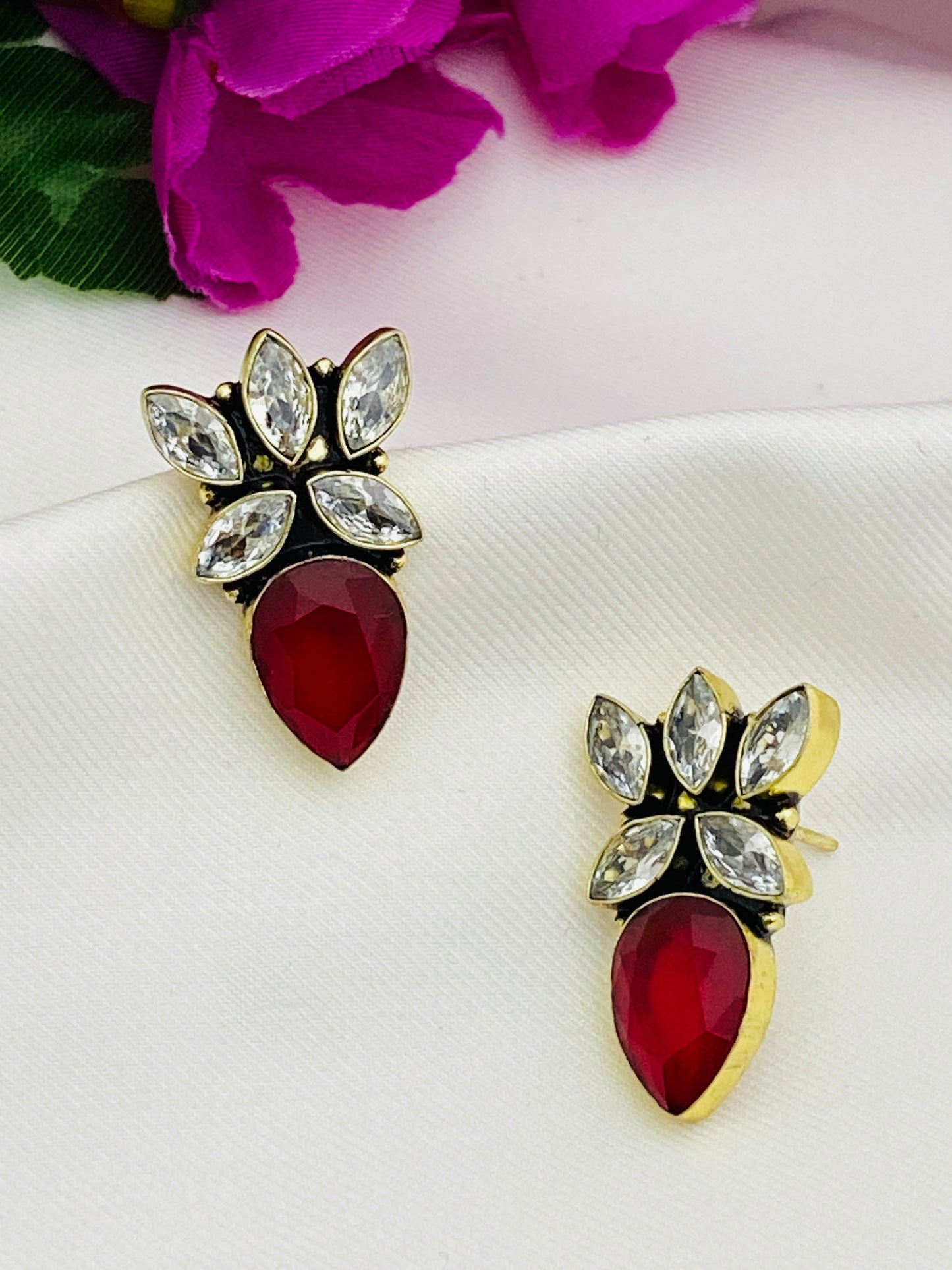 Floral Designed Stylish Stud Earrings For Women in Sedona