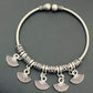 Elegant Design Silver Oxidized Bracelet With Gorgeous Hangings In Tempe