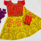 Appealing Yellow Color Satin Silk Designer Lehenga Choli With Embroidery Work For Kids