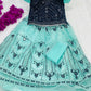 Dazzling Blue Color Lehenga Choli With Heavy Embroidery Work