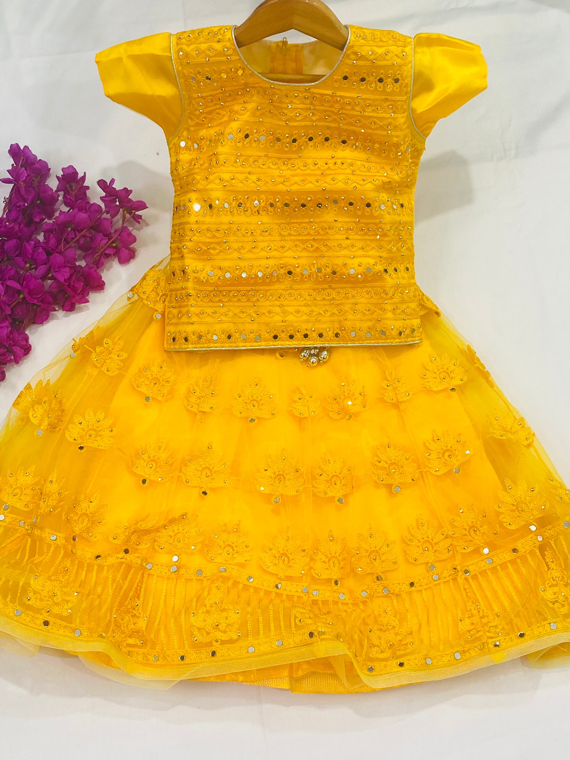 Magnificent Yellow Color Designer Lehenga Choli With Dupatta