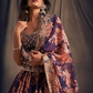 Attractive Purple Color Golden Zari And Sequins Work Lehenga Near Me
