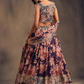 Attractive Purple Color Golden Zari And Sequins Work Lehenga In USA