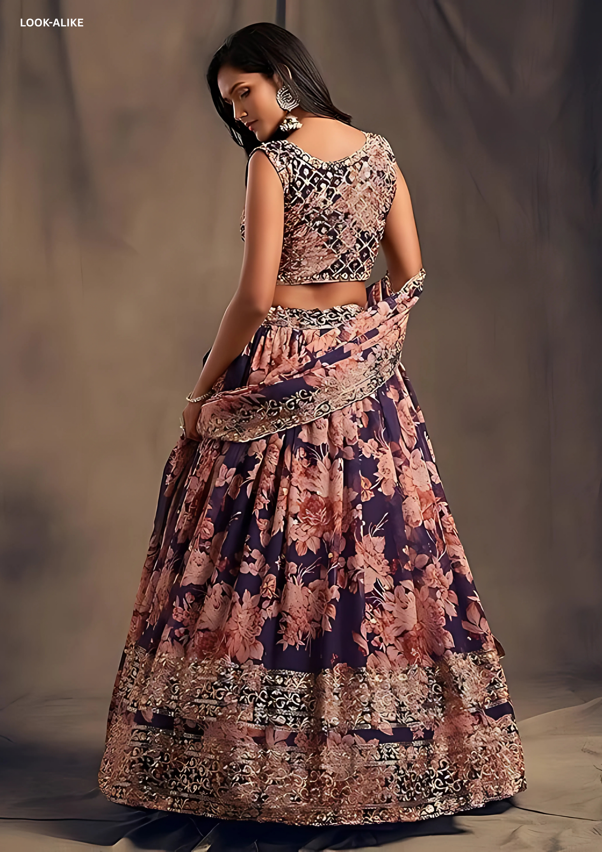 Attractive Purple Color Golden Zari And Sequins Work Lehenga In USA