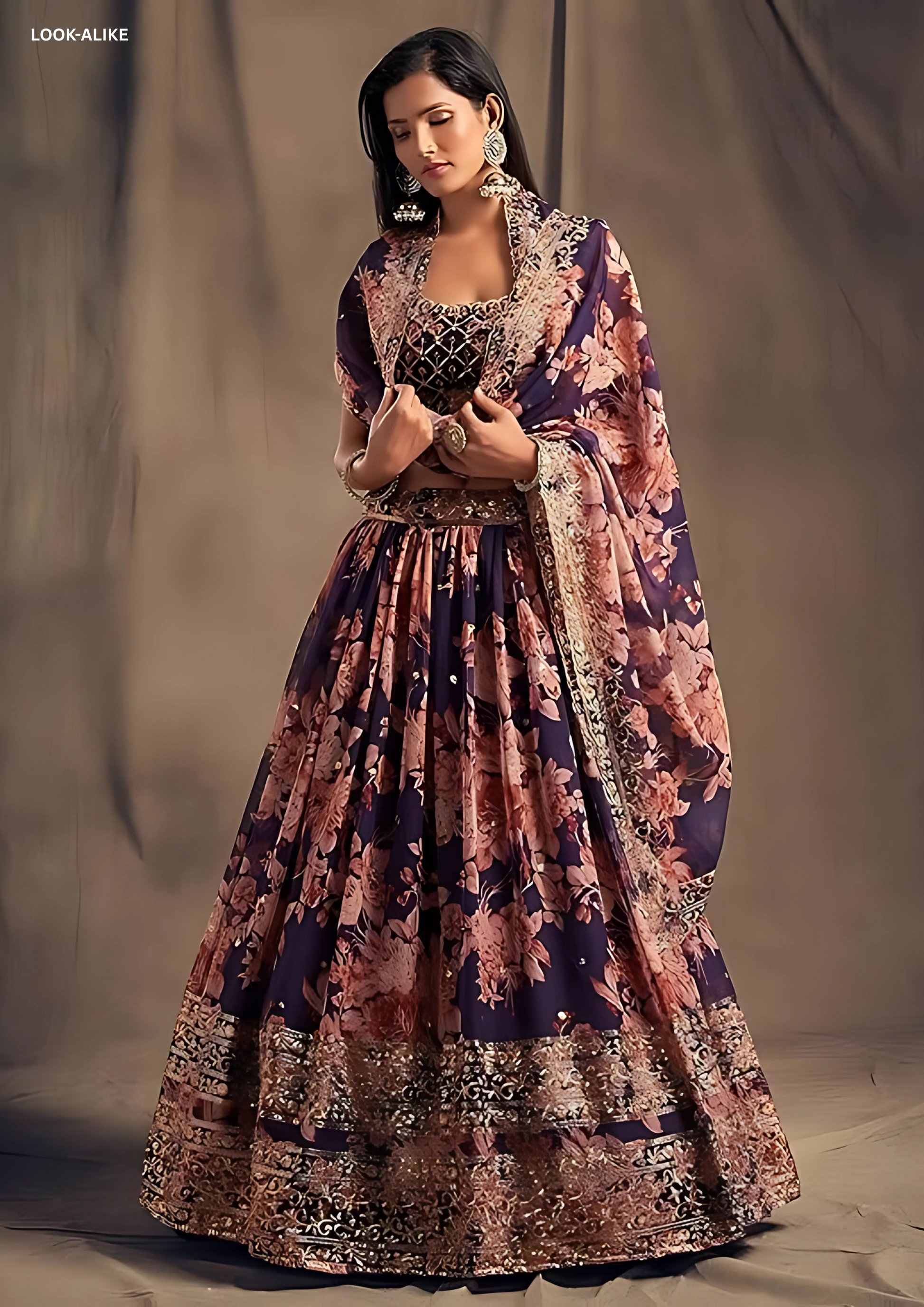 Purple Color Sequins Work Lehenga In Arizona