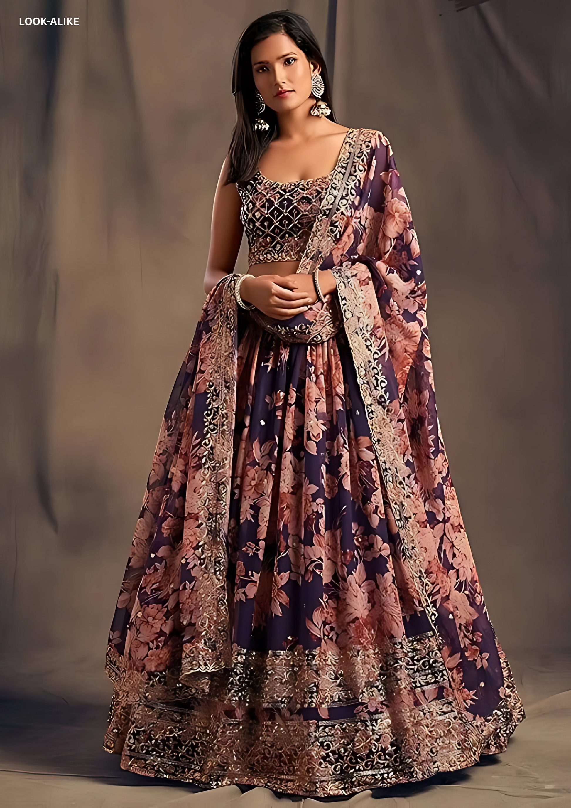 Attractive Purple Color Golden Zari And Sequins Work Lehenga Choli With Dupatta Set