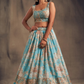 Light Blue Color Sequins Work Lehenga In Yuma