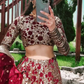 Charming Maroon Color Lehenga Choli Near Me
