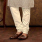 Attractive White Dove Color Poly Cotton With Digital Printed Kurta Set With Pajama Pant For Men In Mesa