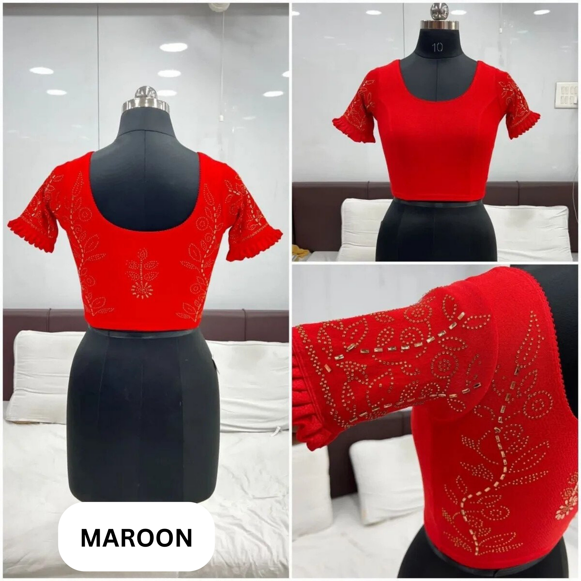 Attractive Maroon Color Blouse In USA