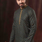 Appealing Grey Color Digital Printed Men's Kurta With Pajama pant Set Near Me