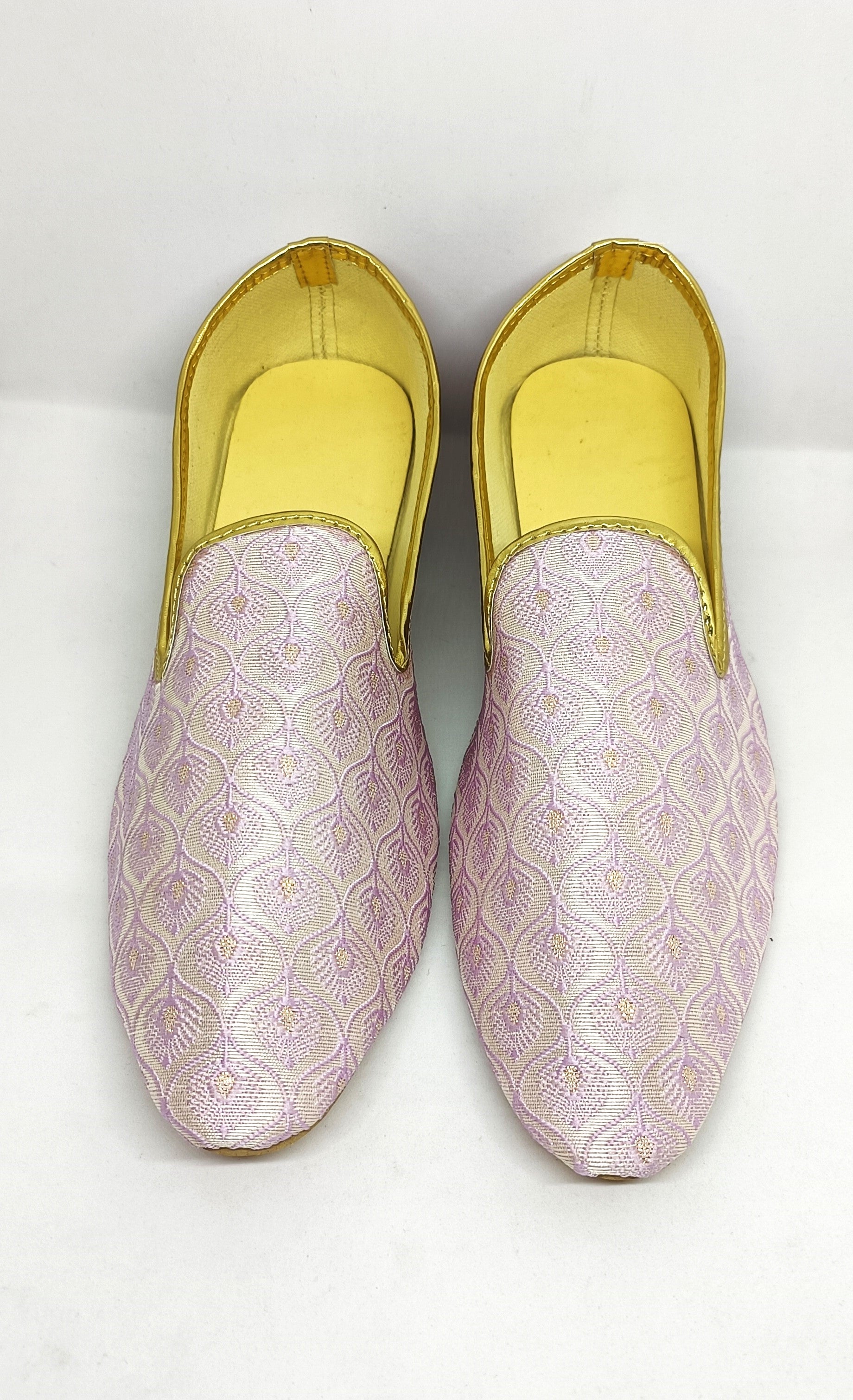 Premium Quality Pink Color Embroidery Work Mojari For Men