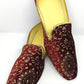 Attractive Maroon Colored Mojaris In Mesa