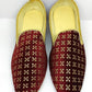 Alluring Premium Quality Maroon Color Mojaris With Golden Zari Embroidery Work For Men