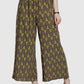 Black Palazzo Pants With Yellow Print In USA