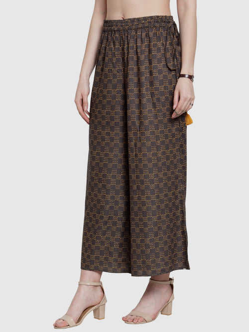 Black Designer Palazzo Pants For Women Near Me