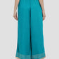 Fabulous Teal Green Fancy Palazzo Pants With Golden Border In Scottsdale