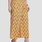 Yellow Palazzo Pants With Design In USA