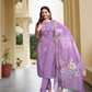 Lovely Lavender Color Hand Work Salwar Suits With Dupatta Set For Women