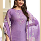 Lavender Color Hand Work Salwar Suits With Dupatta Set Near Me