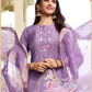 Lavender Color Hand Work Salwar Suits With Dupatta Set In USA