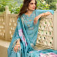 Teal Blue Color Simmer Hand Worked Salwar Suits And Dupatta Set Near Me