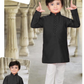 Alluring Black Color Festival Special Kurta With Pajama Set For Kids