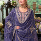 Alluring Lavender Color Organza With Zari and Thread Work Salwar Suits In USA