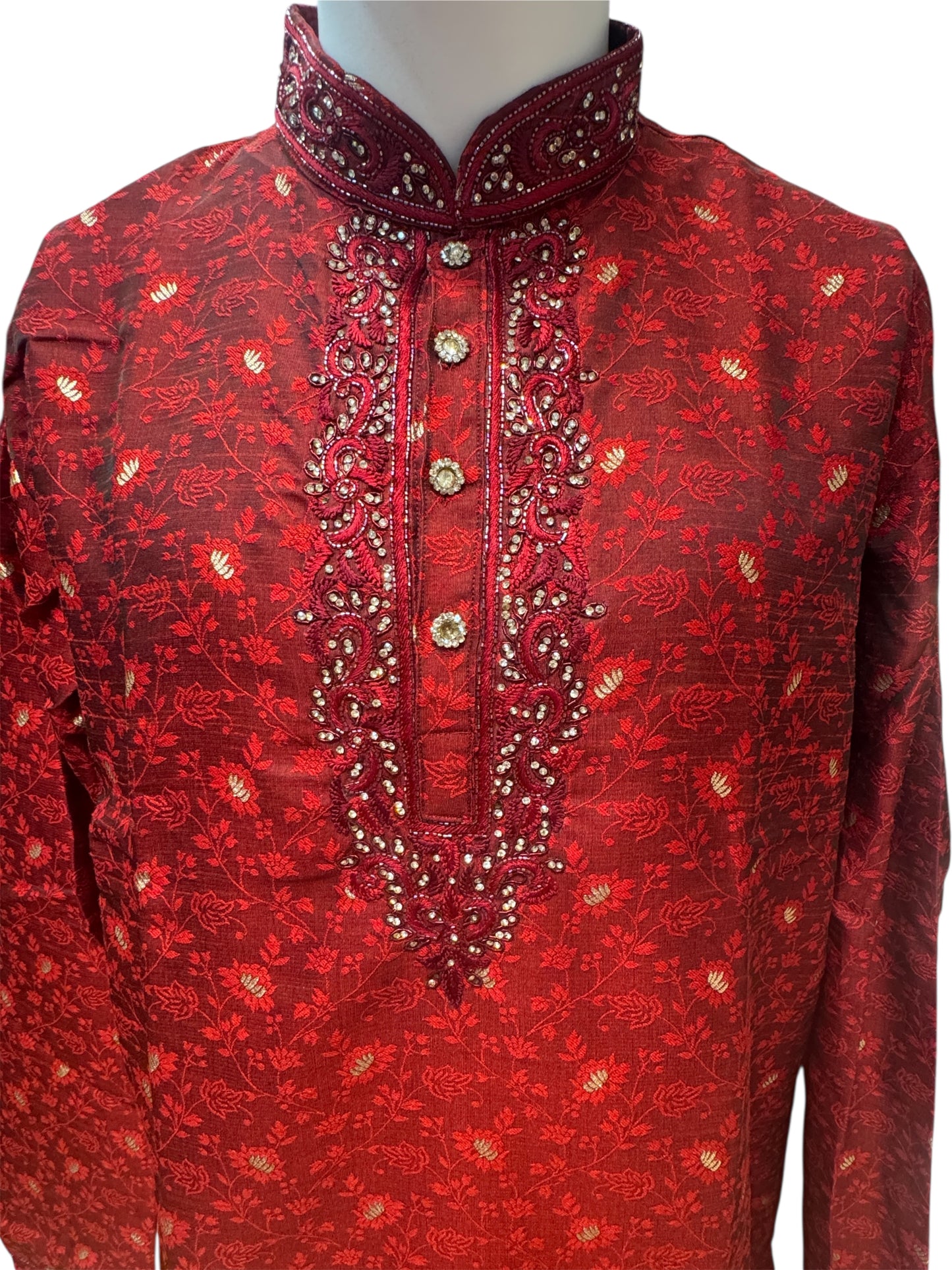  Brocade With Stone And Embroidery Work Kurta Suits In USA