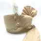 Pleasing Cream Color Poly Silk Turban In Gilbert