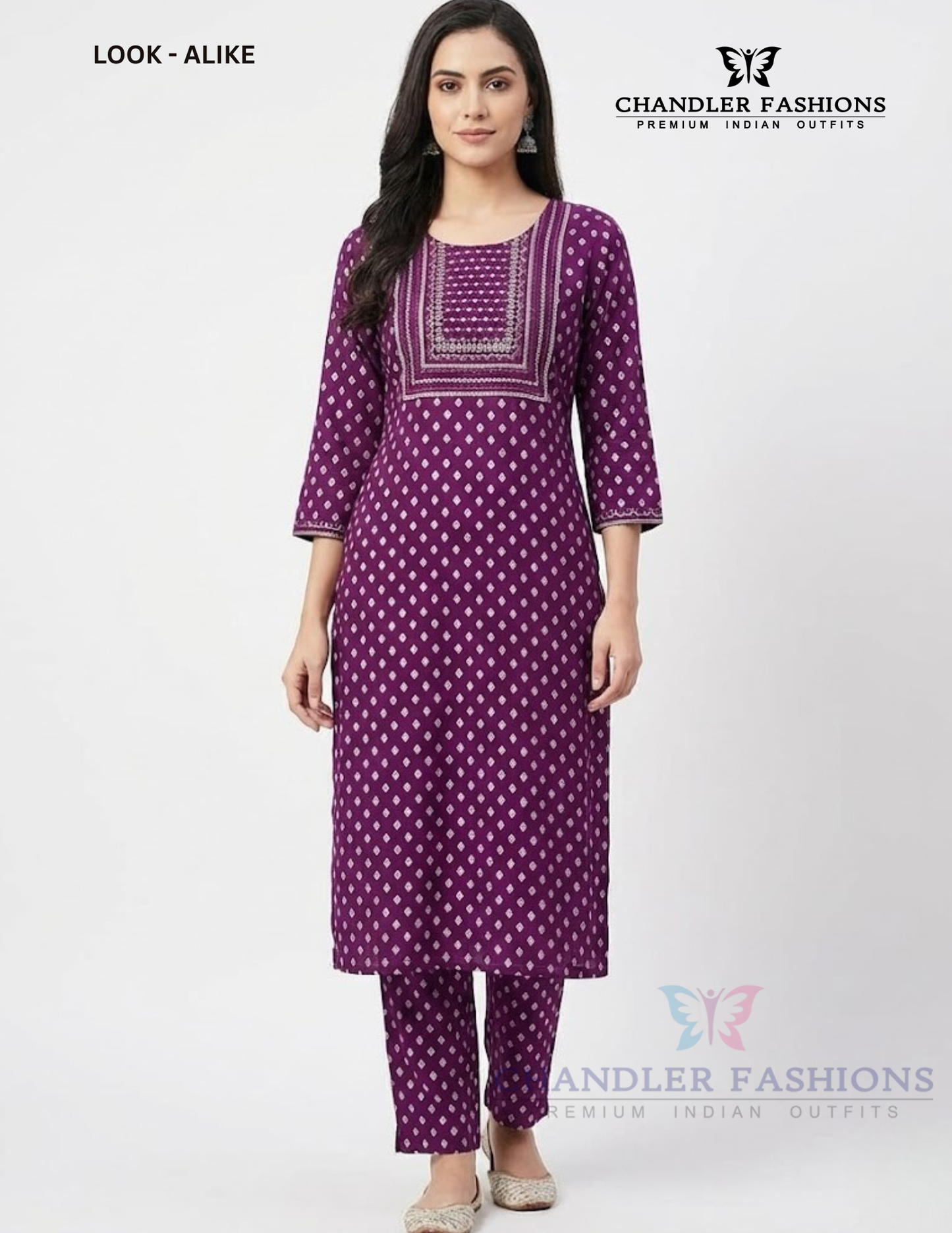 Attractive Purple Color Cotton With Embroidery And Printed Work Kurti Suits