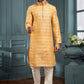 Gorgeous Yellow Colored Poly Cotton Pajama Pant With Poly Jacquard Kurta Sets