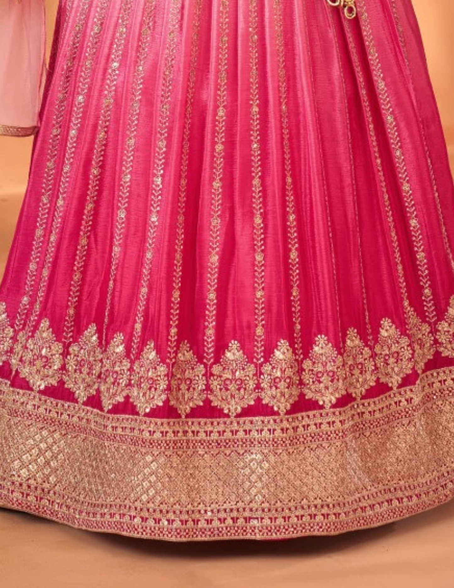 Gorgeous Rani Pink Colored Embroidery And Sequins Work Choli In USA