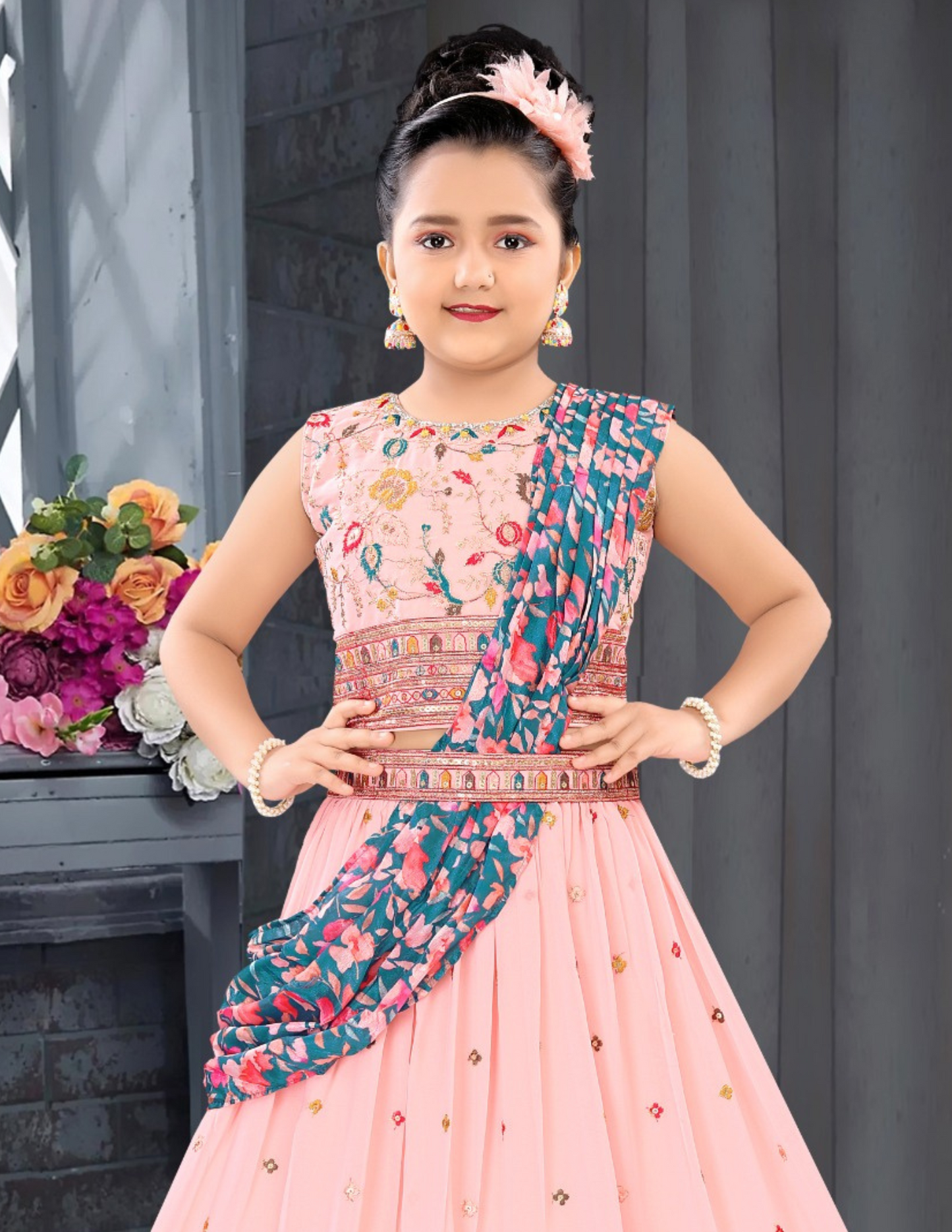 Embroidery And Sequins Work Choli Sets For Girls Near Me